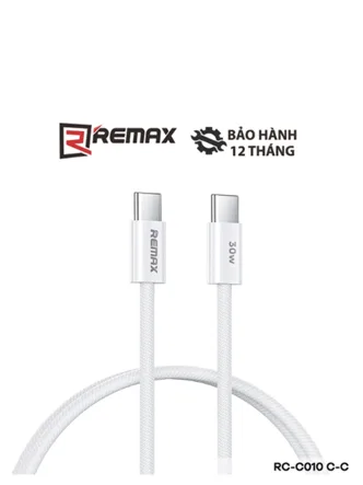 Кабель Remax RC-C010 Type-c - Type-c 1m (белый)