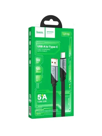 Кабель HOCO U119 5A USB - Type-C (черный)