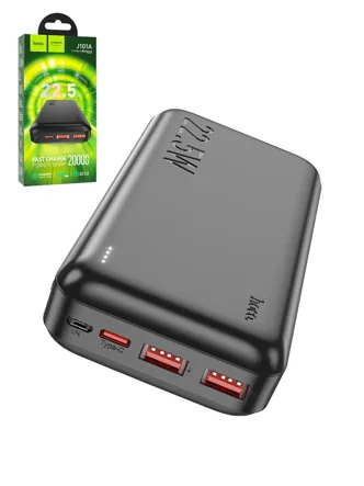 Внешний аккумулятор HOCO J101A  Astute, 20000mAh, Power Bank (черный)