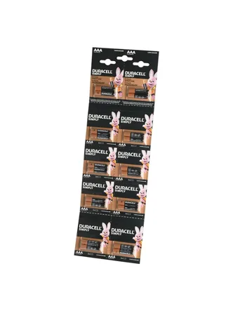 Элемент питания DURACELL LR03 отрывной SIMPLY BL20 2*10 