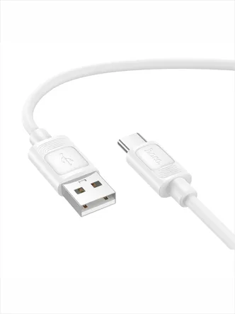 Кабель HOCO X122 USB - Type-c, 3A, 60W, силикон (белый)