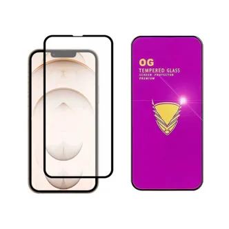 Противоударное стекло OG Tempered Glass Apple iPhone 16 Pro Max (черный) 160мм х 74мм