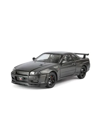 Машинка металлическая Nissan Skyline GTR-34 (черный)