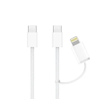 Переходник 2в1 Type-C – Type-C, Lightning, для Apple iPhone 16
