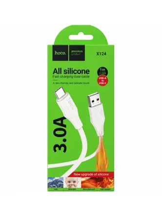 Кабель HOCO X124 USB - Type-c (белый)