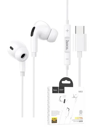Гарнитура HOCO M83 Type-C Original series digital earphones (белый)