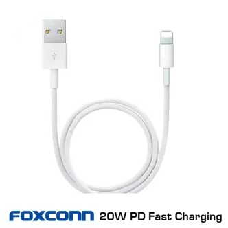 Кабель USB - Lightning FOXCONN Apple iPhone 5, Apple iPad Mini, iPad 4 1м (белый)