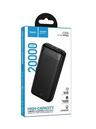 Внешний аккумулятор HOCO J153A Stability 10W 20000mAh (черный)