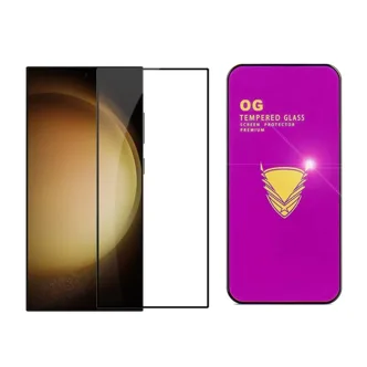 Противоударное стекло OG Tempered Glass Samsung Galaxy S24 Ultra (черный) 158мм х 73мм