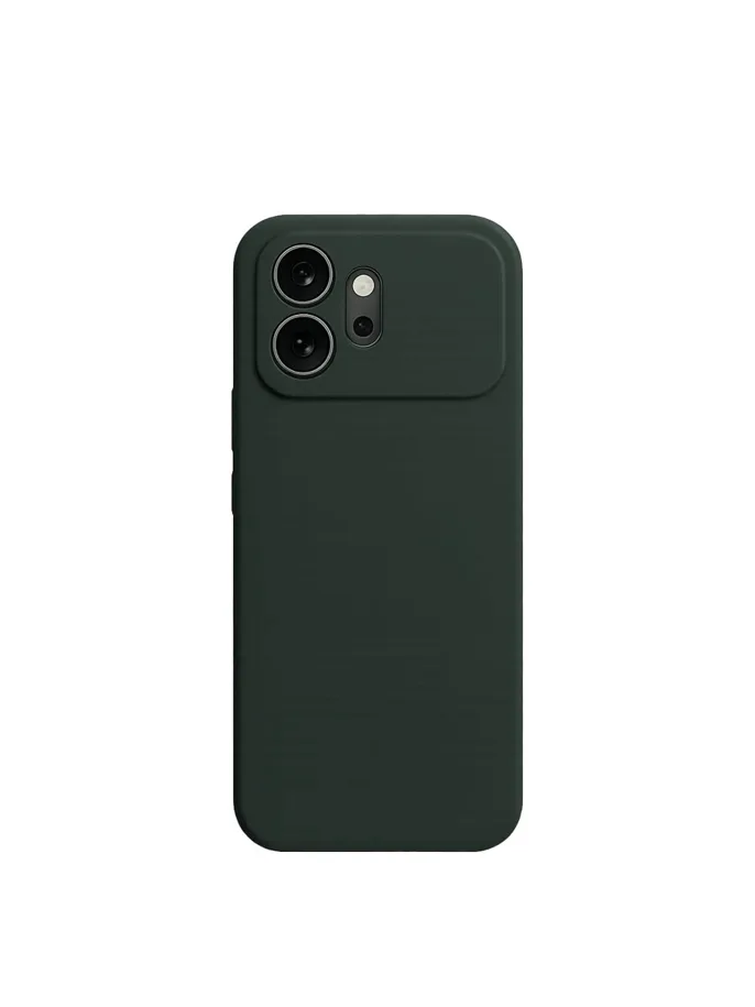 Чехол силиконовый Honor 600 Silicone Case (темно-зеленый)