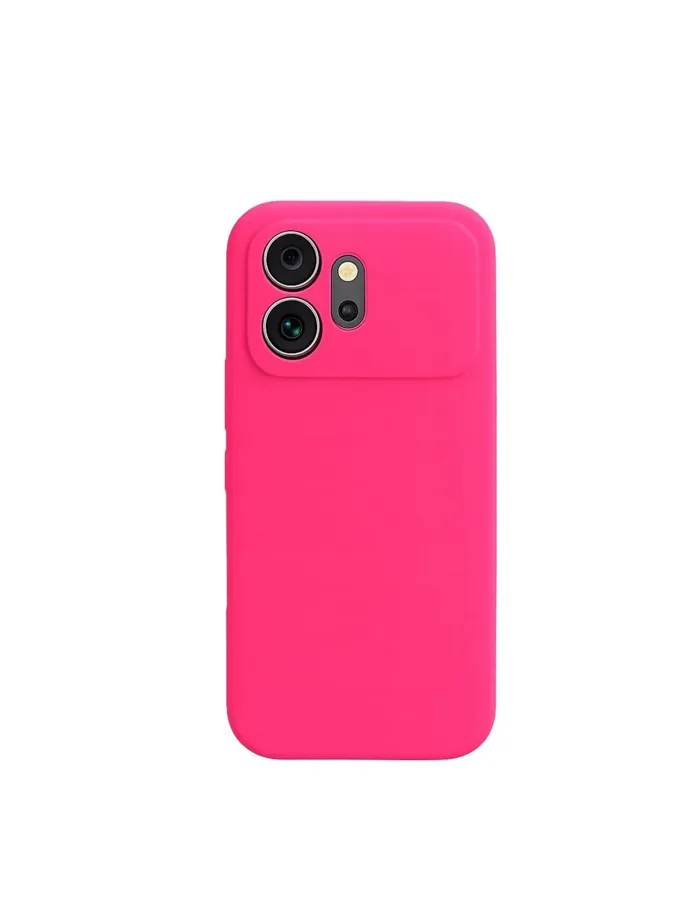 Чехол силиконовый Honor 600 Silicone Case (ярко-розовый)