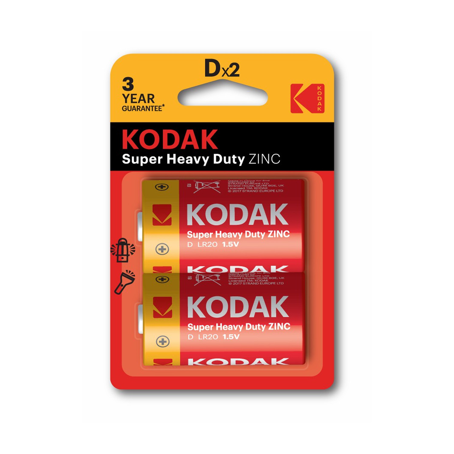 Элемент питания KODAK Heavy Duty  R20  BL2 Extra KDHZ-2