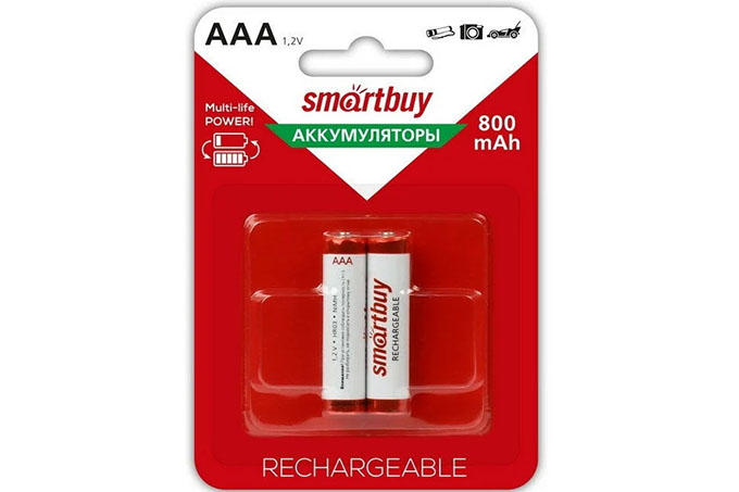 Аккумулятор Smartbuy R03 NiMh (800 mAh) (2 бл)