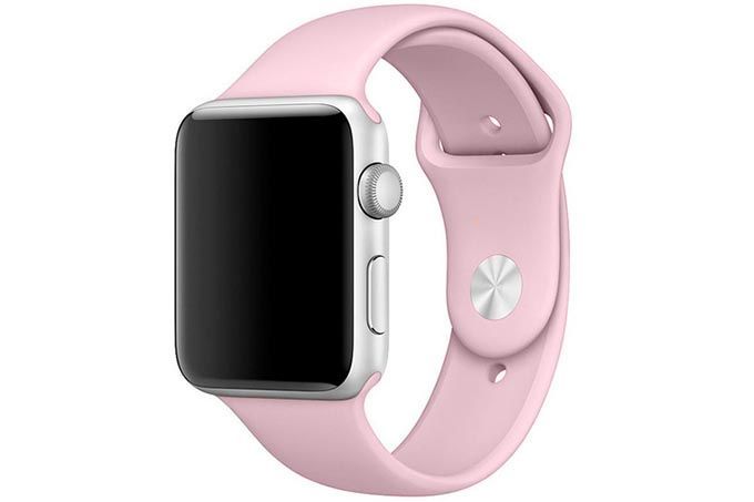 Ремешок силиконовый Apple Watch 38mm/40mm (нежно розовый)