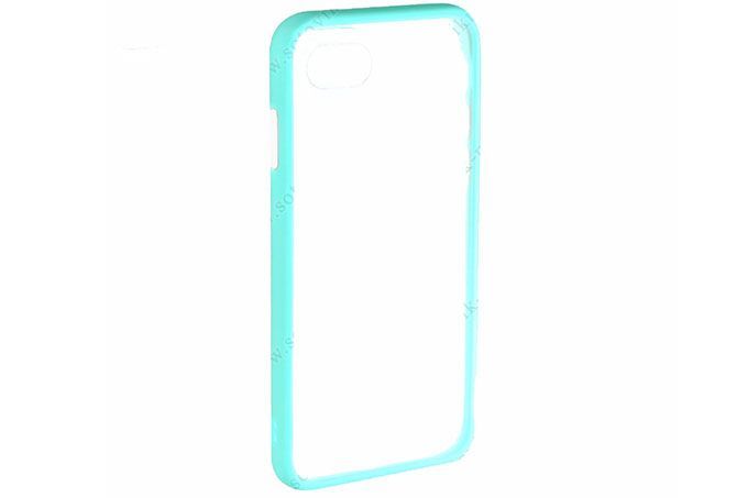 Чехол пластиковый для Apple iPhone 7, Apple iPhone 8 Shell (белый-бирюзовый)