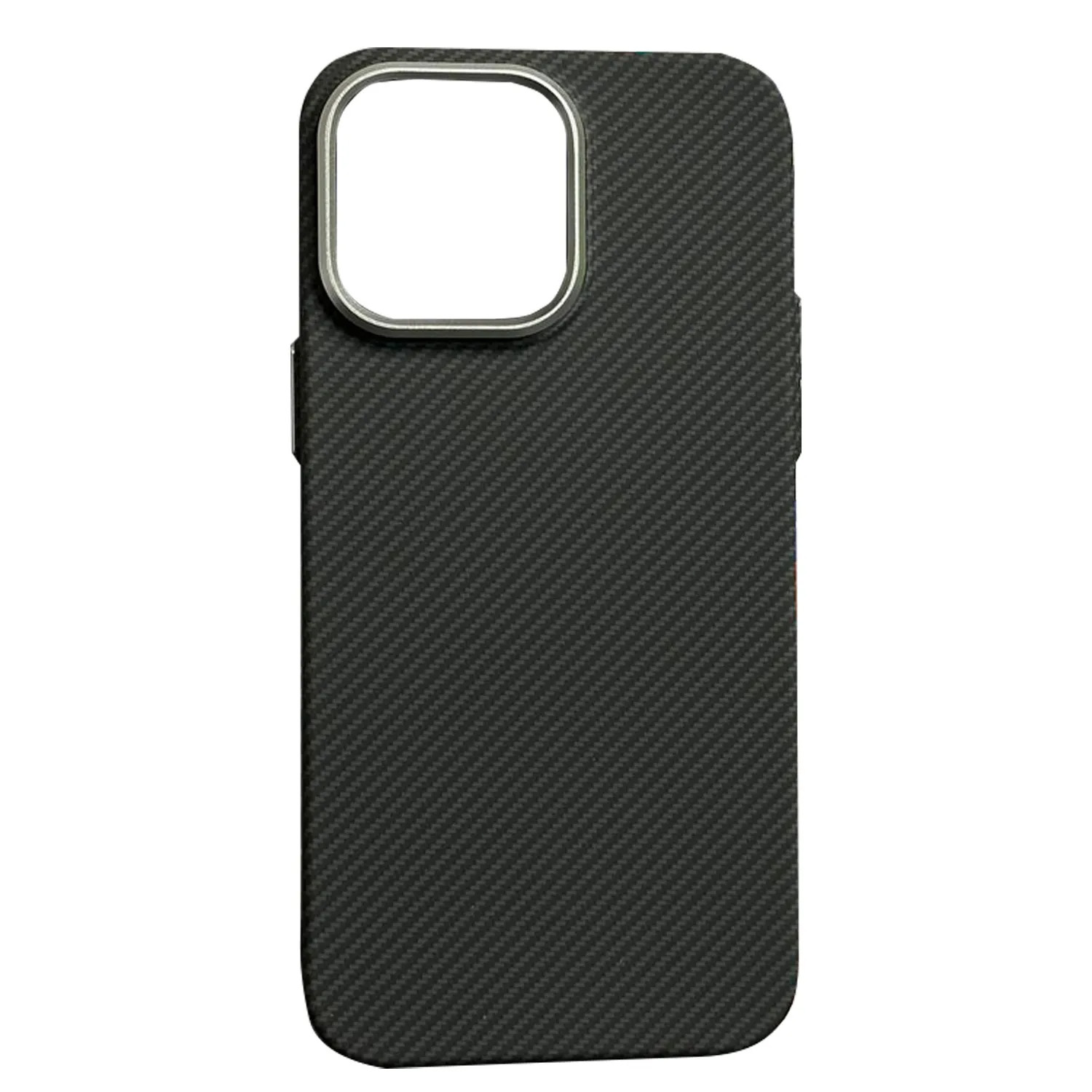 Чехол пластиковый карбон LUXO Life с MagSafe Apple iPhone 12 Pro Max (черный)