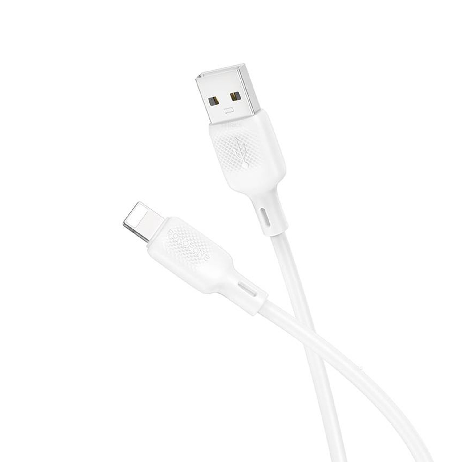 Кабель Borofone USB - Lightning BX113 Lenny 1M (белый)