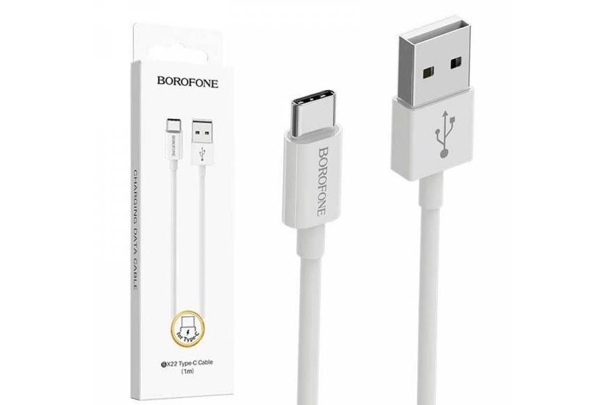 Кабель USB - Type-C BOROFONE BX22 Bloom 1м (белый)