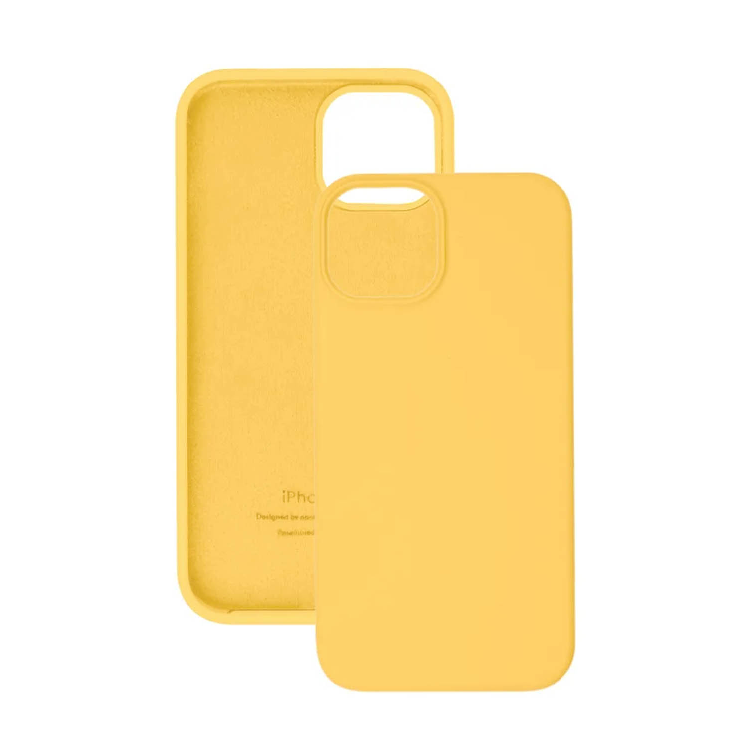 Чехол силиконовый для Apple iPhone 15 (желтый)