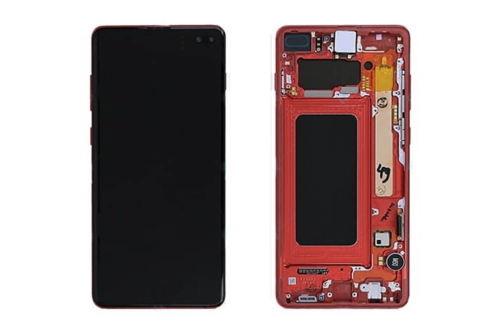 Дисплей Samsung Galaxy S10 SM-G973F в сборе (красный) Оригинал , цена с установкой в АСЦ