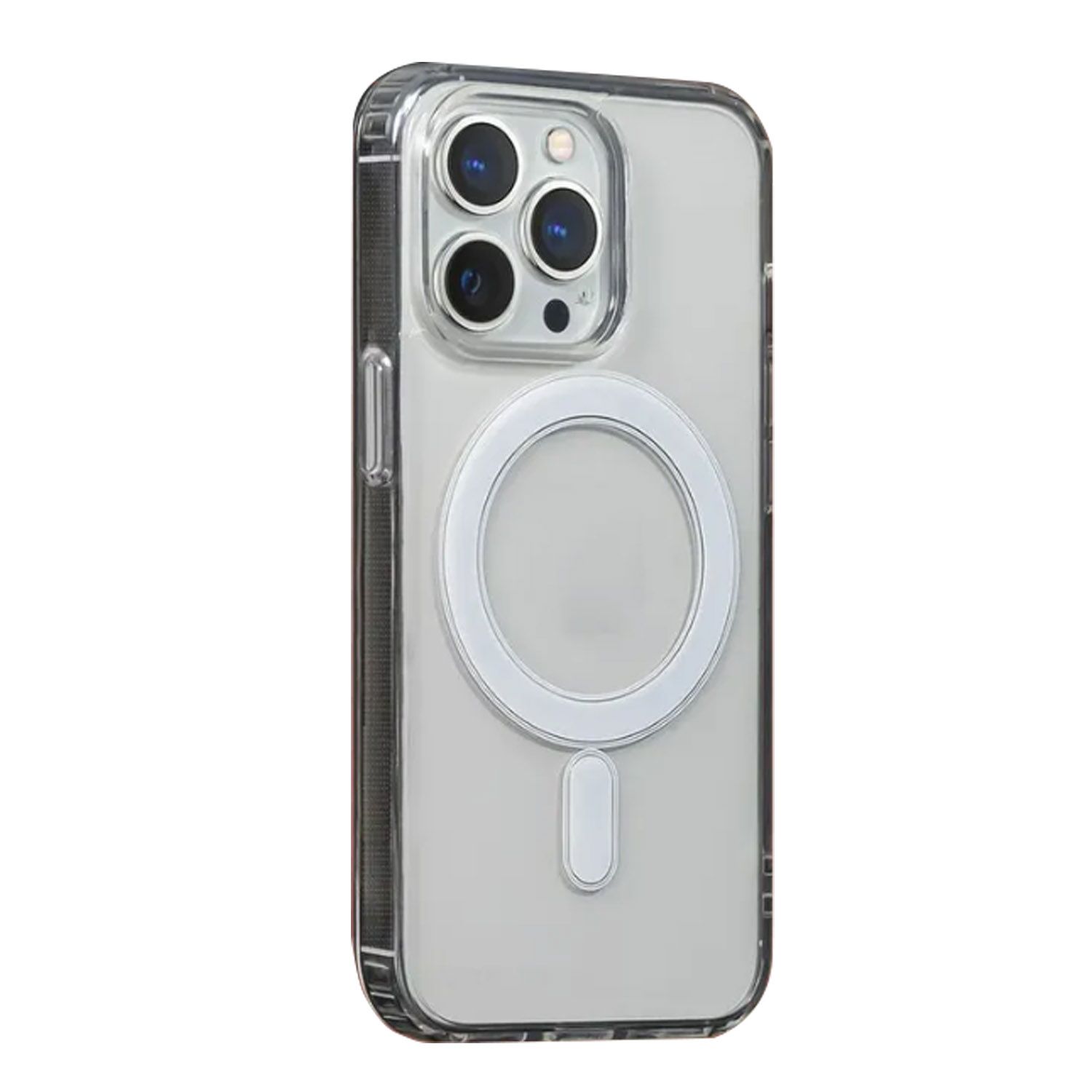 Чехол силиконовый для Apple iPhone 15 Pro с MagSafe (прозрачный)