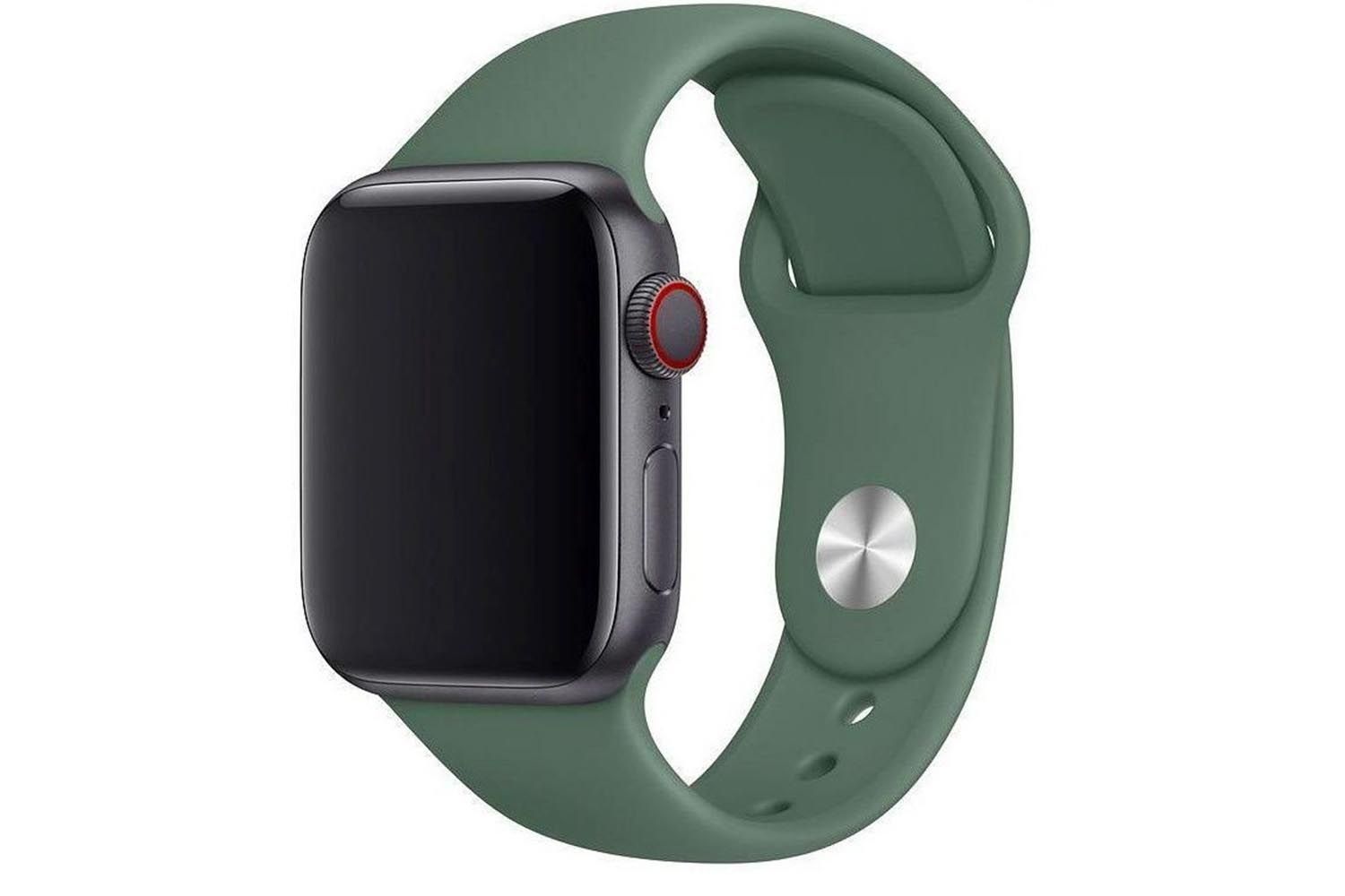 Ремешок силиконовый Apple Watch 42mm, 44mm, ML (оливковый)