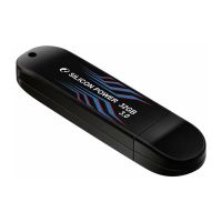 Флеш-накопитель USB 3.0 32GB Silicon Power Blaze B10 с термочувствительным корпусом (черный)