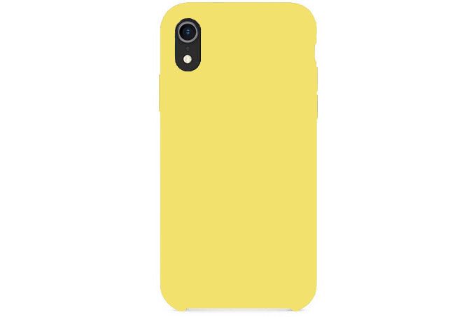 Чехол силиконовый для Apple iPhone Xr (желтый)