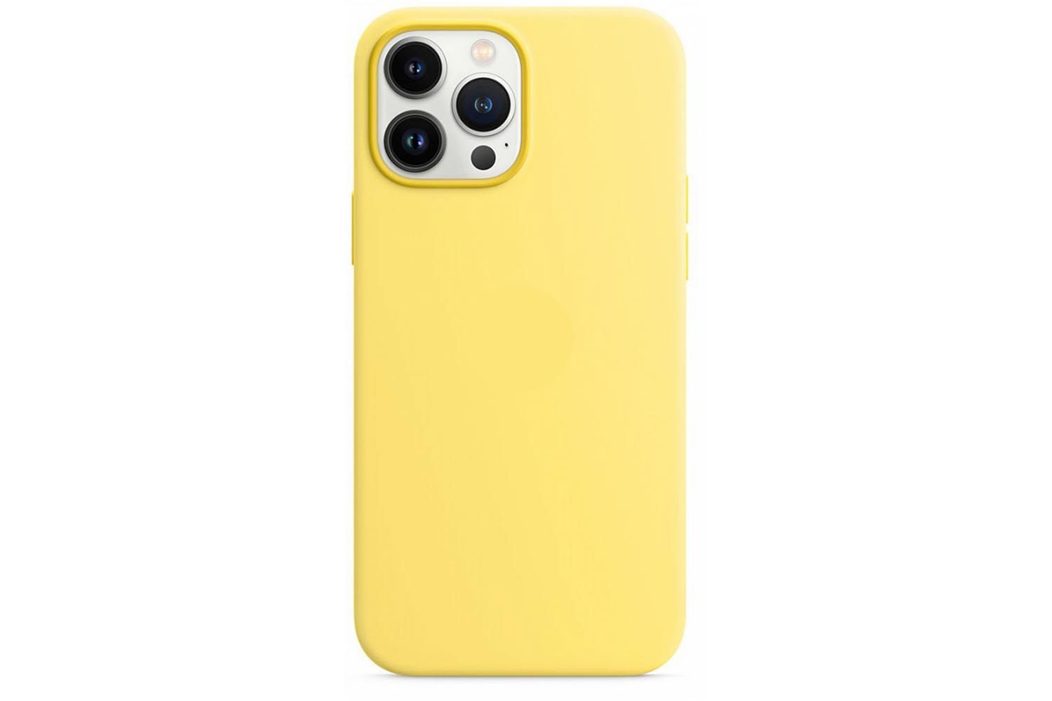 Чехол силиконовый для Apple iPhone 13 Pro Silicone Case с MagSafe (желтый)