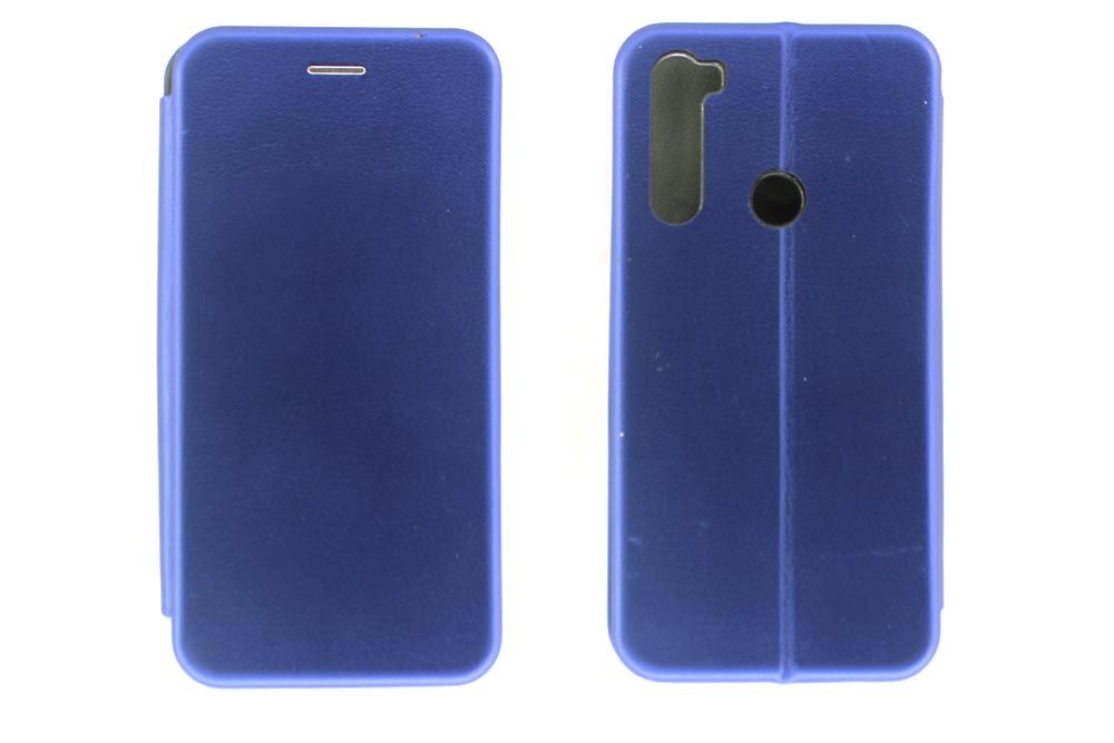 Чехол книжка для Xiaomi Redmi Note 8 (синий)