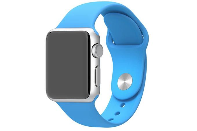 Ремешок силиконовый Apple Watch 38mm/40mm (голубой)