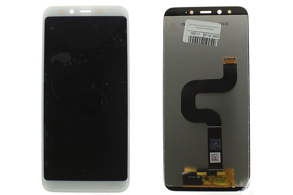 Дисплей Xiaomi Mi A2, 6X в сборе с сенсором (белый) распродажа