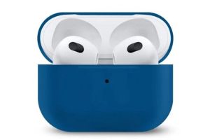 Чехол силиконовый для Airpods 3 (ярко - синий)