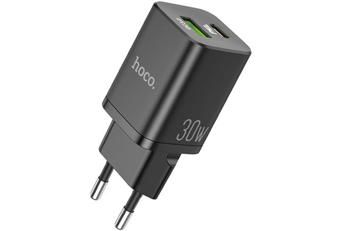 Сетевое зарядное устройство Hoco N13 PD 30W + QC 3.0 30Вт (черный)