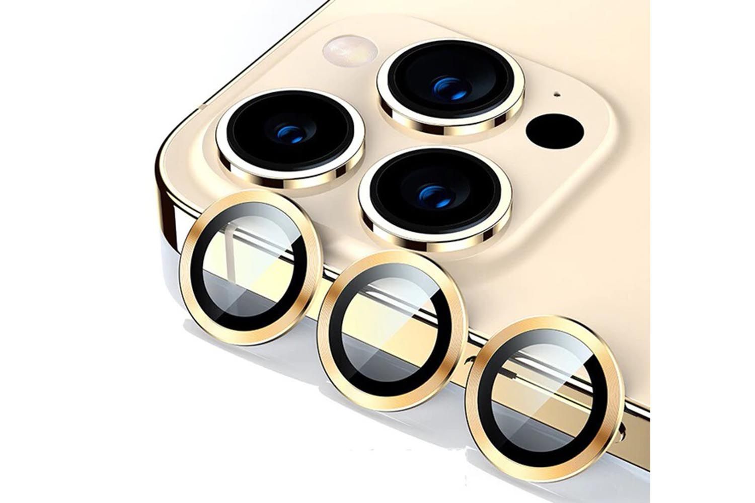 Защитные линзы для камеры Apple iPhone 12 Pro (золото)