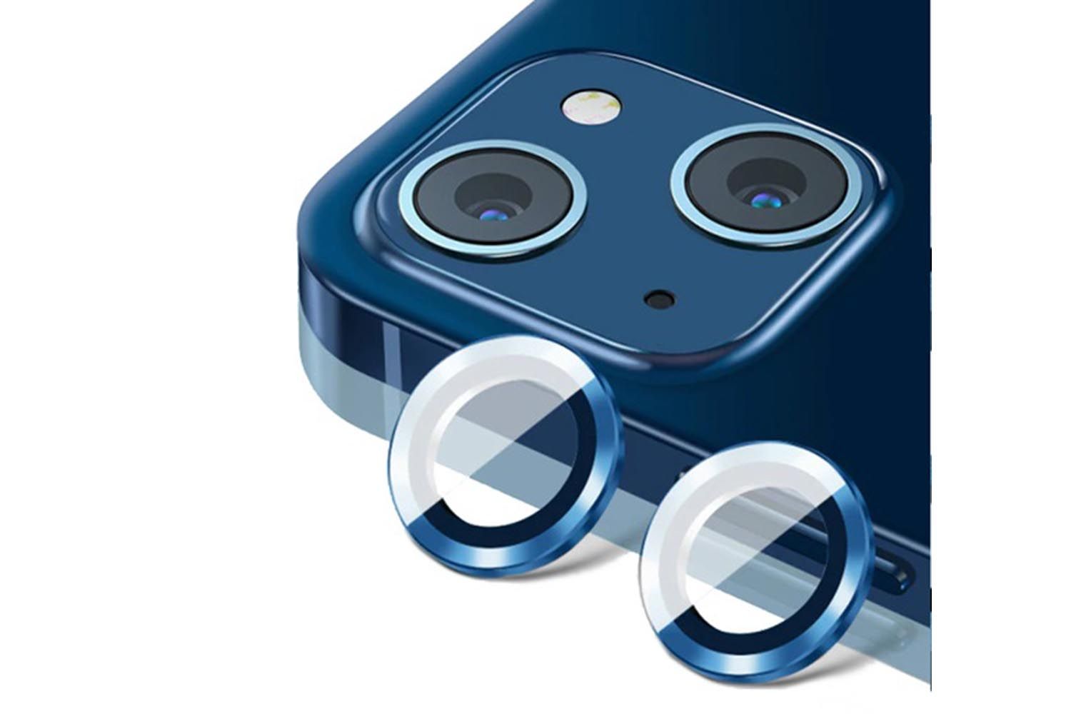 Защитные линзы для камеры Apple iPhone 14, 14 Plus (синий)