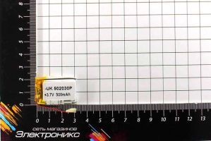Литий-полимерный аккумулятор 502030P (20X30X5mm) 3.7V 500mAh