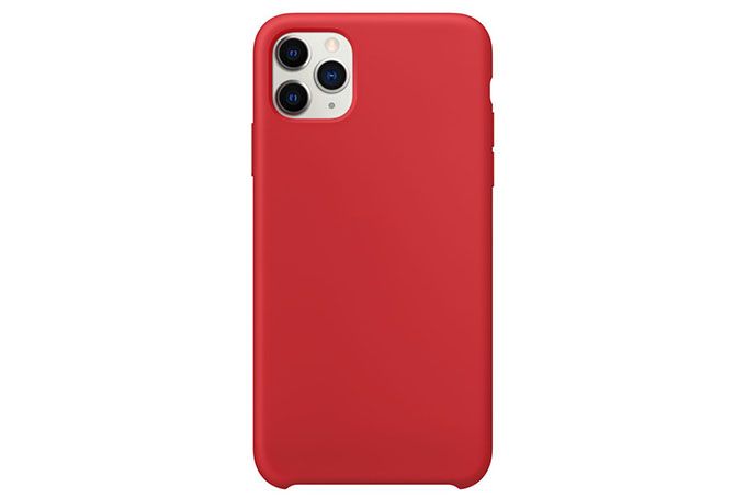Чехол силиконовый для Apple iPhone 11 Pro (пурпурно-красный)