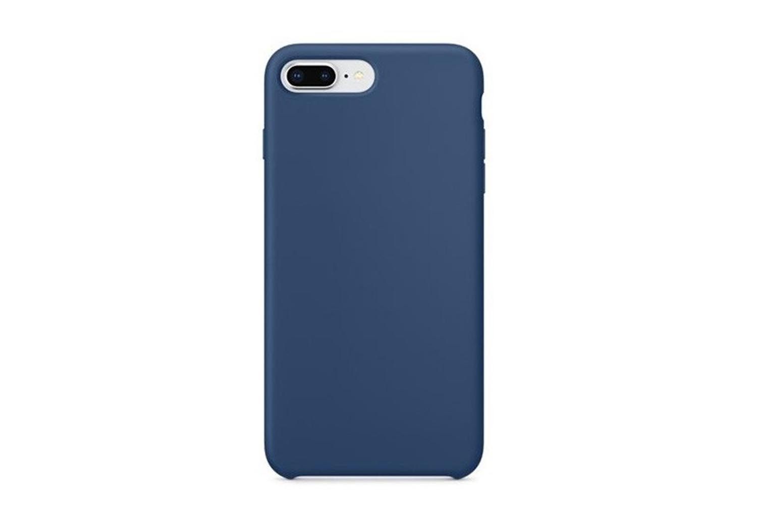 Чехол силиконовый для Apple iPhone 7 Plus,8 Plus (тёмно-синий)