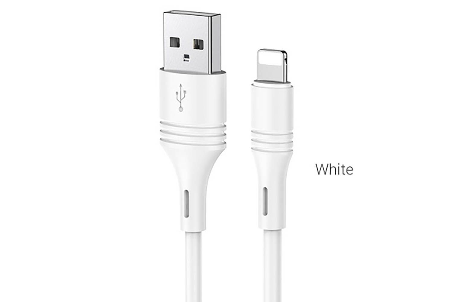 Кабель USB - Lightning USB BOROFONE BX43 CoolJoy 2.4А, 1 м (белый)