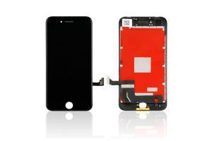 Дисплей Apple iPhone 8, iPhone SE 2020 в сборе с сенсором переклейка (оригинал) (черный)