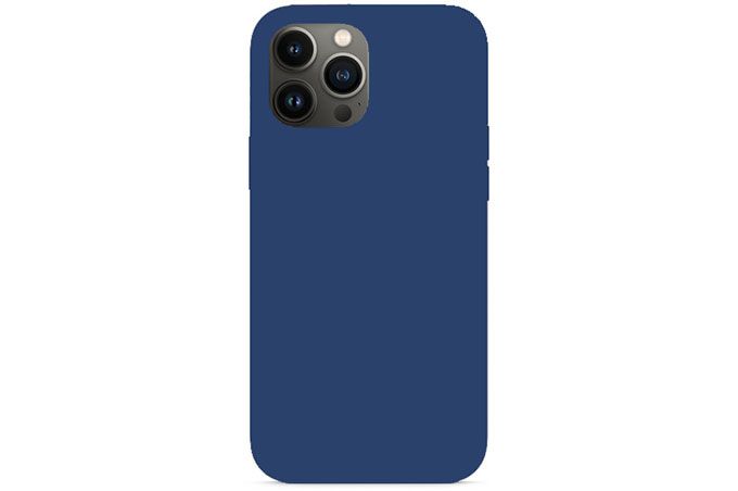 Чехол силиконовый для Apple iPhone 13 Pro Max полное покрытие (синий)