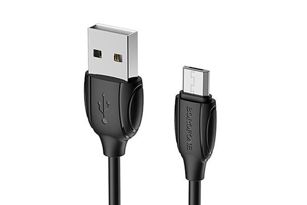 Кабель USB - MicroUSB BOROFONE BX19 Benefit, 1м (черный)