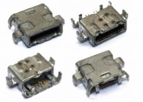 Разъем зарядки MicroUSB 5 pin в середину платы Sony LT30i Xperia T, LT30p Xperia T, Sony MT27i
