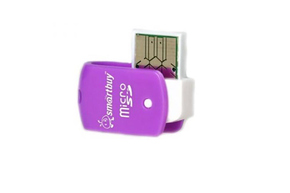 Картридер Smartbuy MicroSD (SBR-706-F) (фиолетовый)