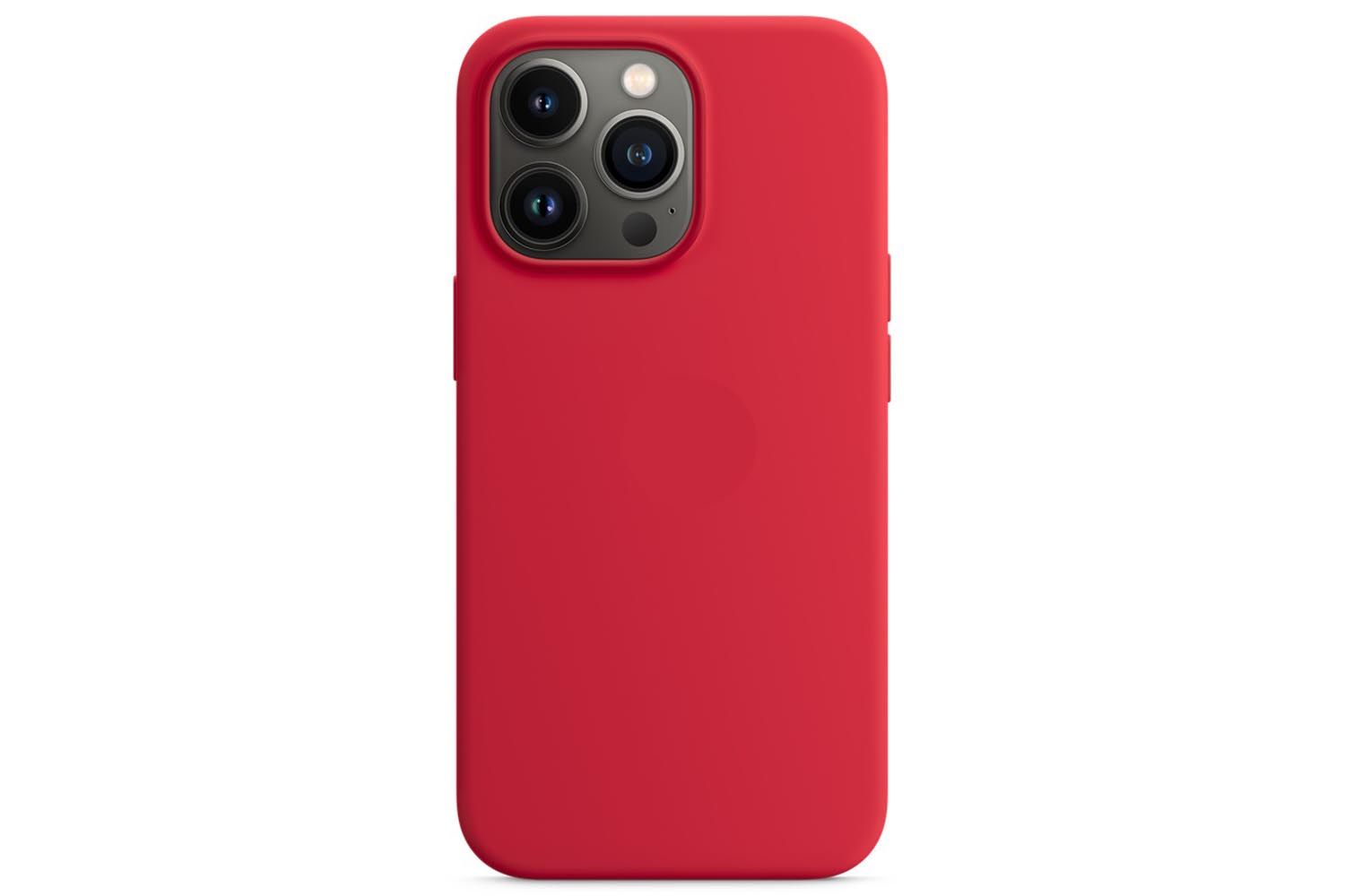 Чехол силиконовый для Apple iPhone 14 Pro Max Silicone Case с MagSafe (красный)