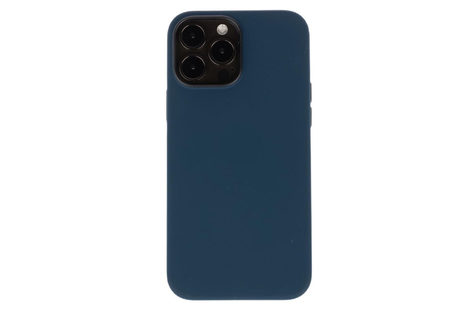 Чехол силиконовый для Apple iPhone 13 Pro Max (темно - синий)