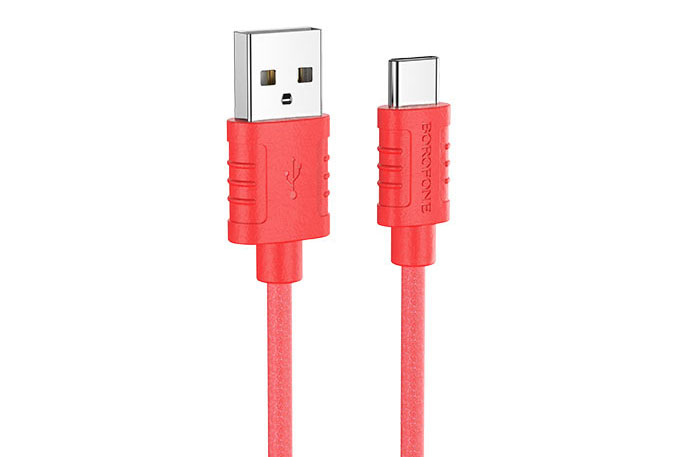 Кабель USB - Type-C BOROFONE BX52 Airy, 1м (красный)