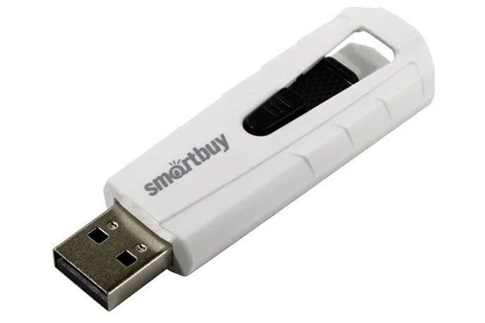 Флеш-накопитель USB 32GB SmartBuy Iron (белый-черный)