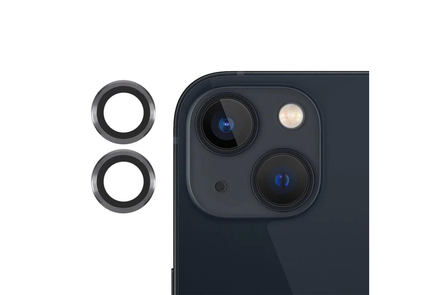 Защитные линзы для камеры Apple iPhone 14, 14 Plus (графит)